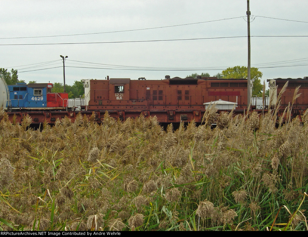 First-generation EMD power congregates in the CN yard in 2007